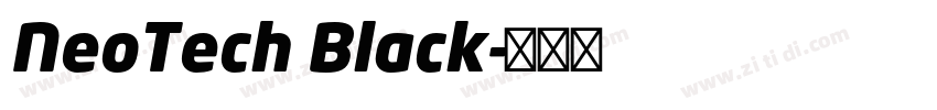 NeoTech Black字体转换